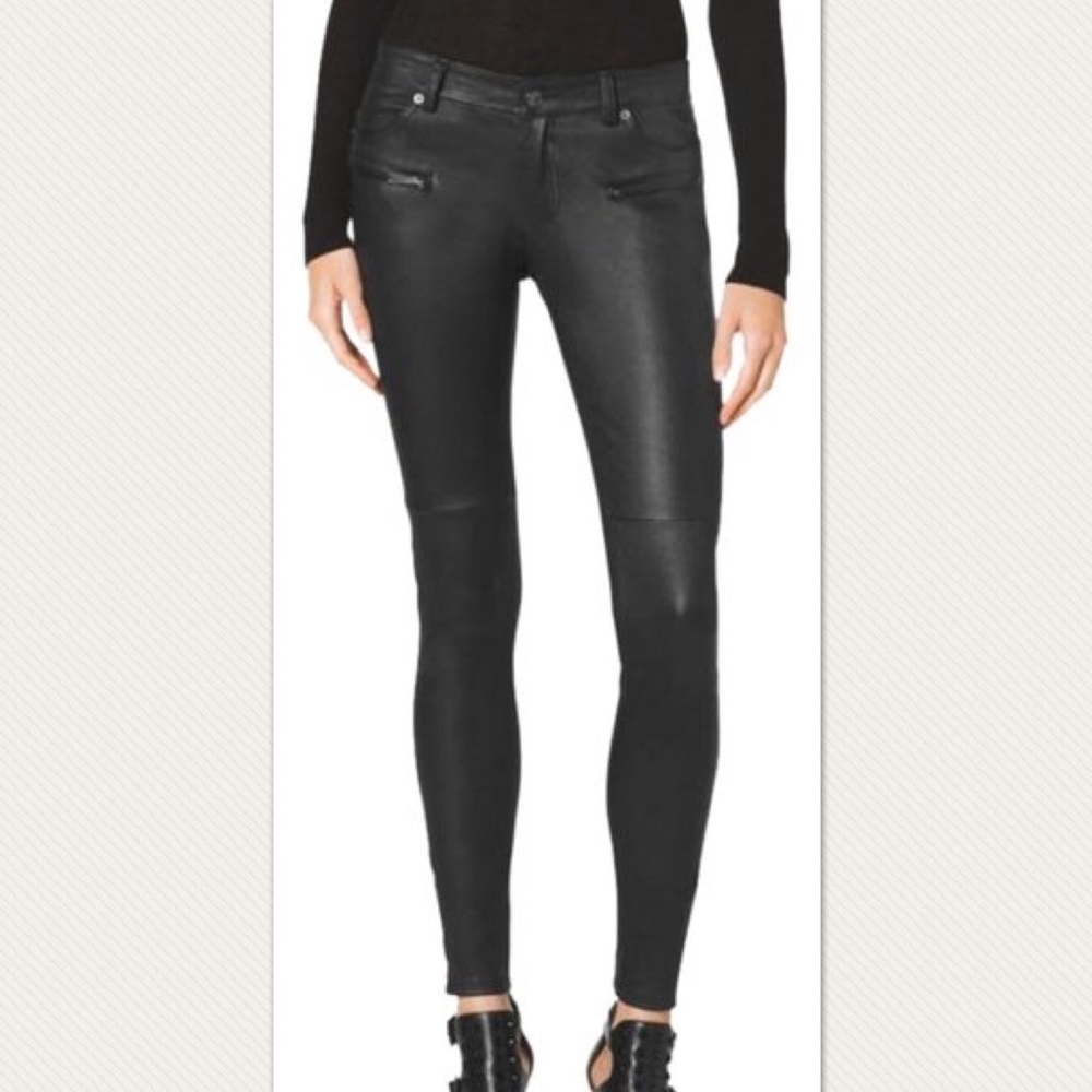 Michael Kors Real Sheepskin Skinny Pants Size 0